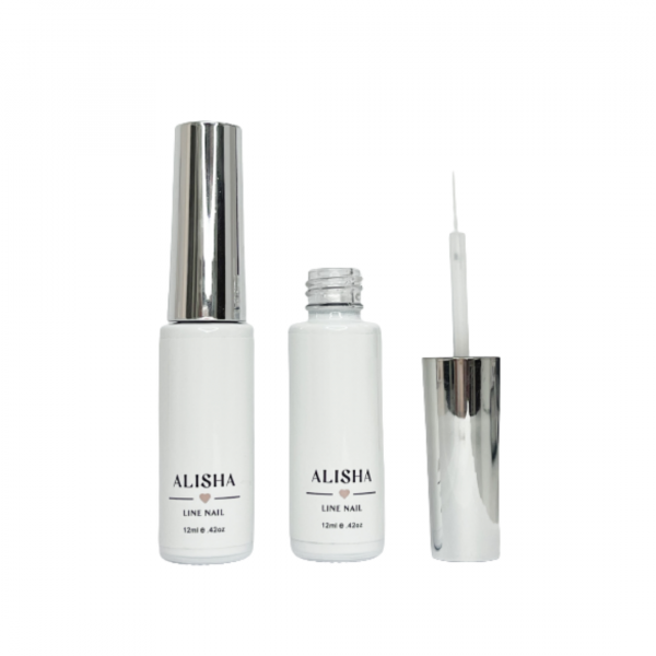 Line Nail Blanco-Esmalte Semipermanente pincel fino para francesa-12ml - Imagen 3