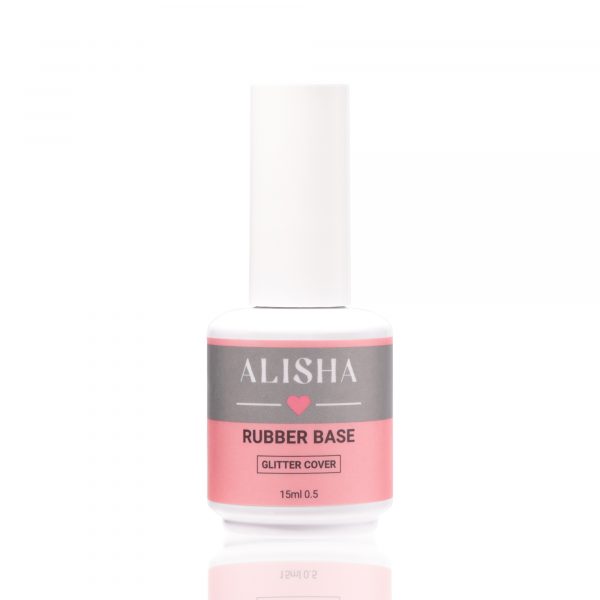 Base Rubber Glitter Cover15ml Alisha