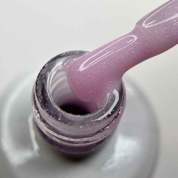 Base Rubber Glitter Pink/Rosa con Purpurina-15ml - Imagen 3