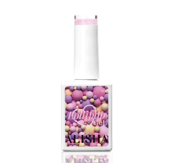 LolliPop Gel 01-Rosa/Esmaltes Semipermanentes con confeti 15ml (colores)