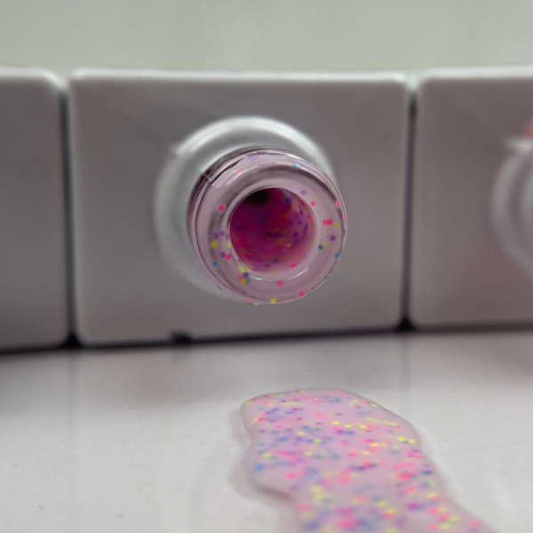 LolliPop Gel 01-Rosa/Esmaltes Semipermanentes con confeti 15ml (colores)