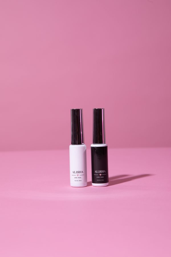 Line Nail Blanco-Esmalte Semipermanente pincel fino para francesa-12ml - Imagen 2