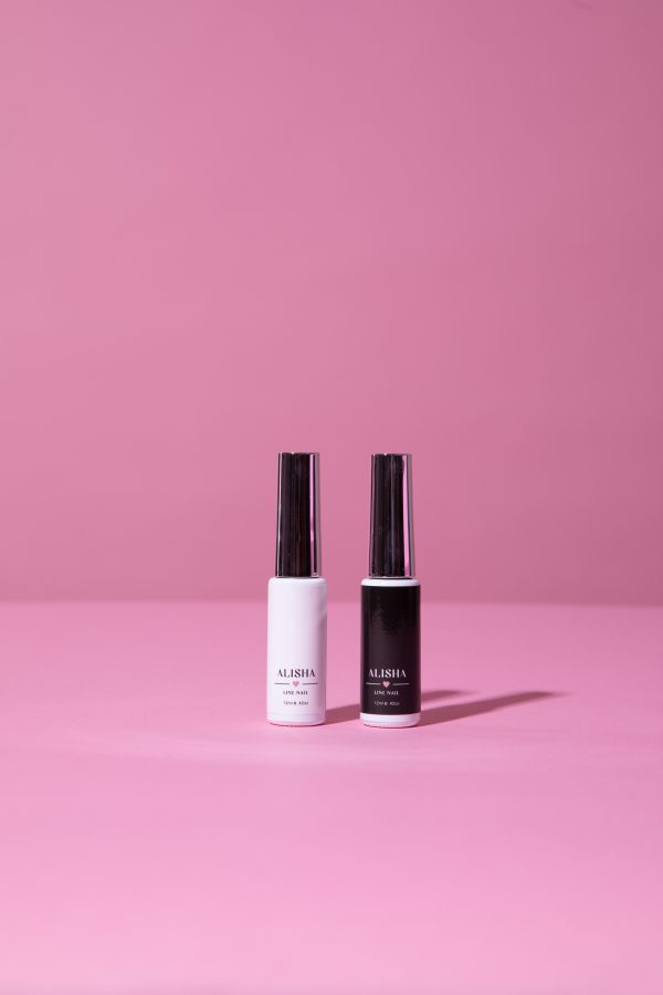 Line Nail Negro-Esmalte semipermanente pincel fino para hacer francesa-12ml - Imagen 2